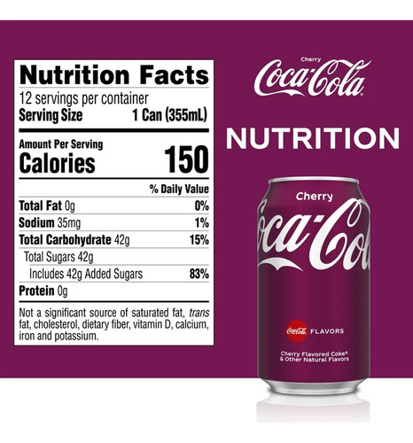 Refrigerante Importado Coca Cola Flavours Cherry 355ml Coke