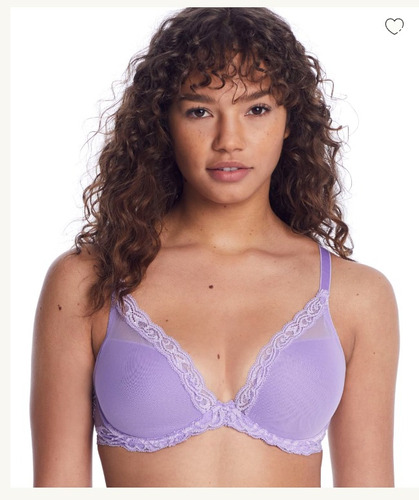 Natori Feathers Contour Brasier Escote Profundo Lila 34ddd