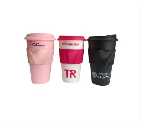 80 Vasos Térmico Mug Logo Personalizados 300 Ml Tapa Faja 