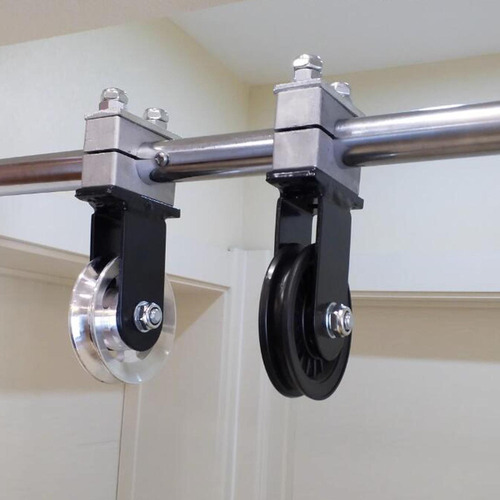 Accesorio De Gimnasio Con Rueda De Polea De 90mm Plata