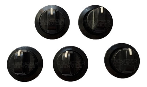 5 Perillas 6mm Originales Cocina Orbis 9500 9300 Gris Oscuro