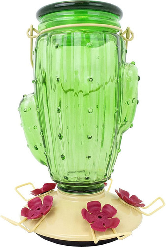 Bebedero Colibri Perky-pet Diseño Cactus De Vidrio 900ml