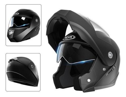 Casco De Moto Sport Dot Negro Mate