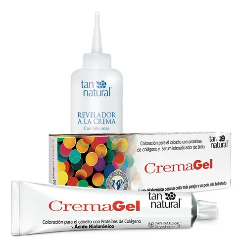 Coloracion Tan Natural Tintura Crema Gel + Revelador Crema Tono A Elección