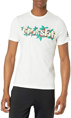 Reebok Crossfit Holiday Graphic Camiseta Para Hombre, Blanco