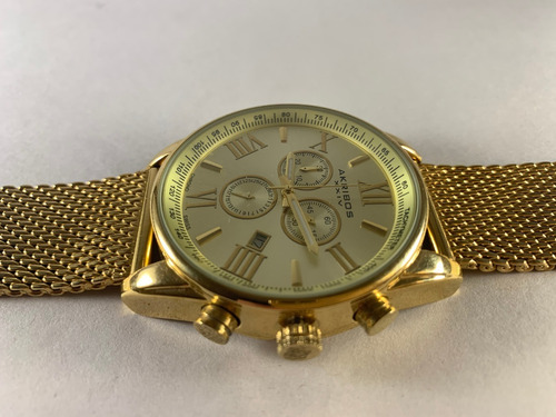 Reloj Akribos Xxiv Ak813 Yellow Gold Exclusivo Swiss Made