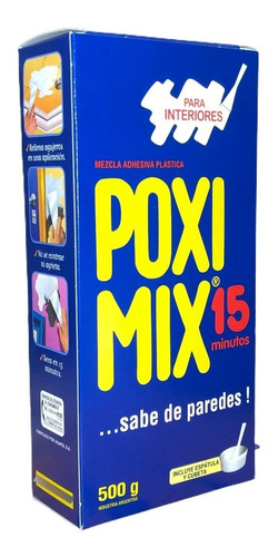 Poximix Poxi Mix Poxipol Yeso Blan O Cemento Gris 500gr 15 M
