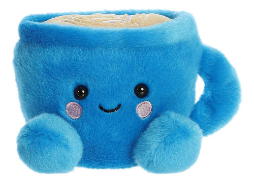 Peluche Aurora® Palm Pals Letti Latte Capuchino Adorable Color Azul Acero