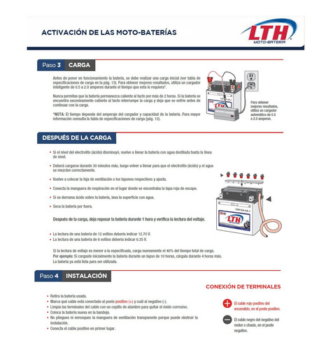 Imagen 4 de 9 de Batería Lth Moto Kawasaki Z1 Series 1975 900cc