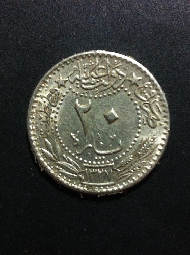 2 Monedas Turquía, Egipto Imperio Otomano 1909 Joyas    