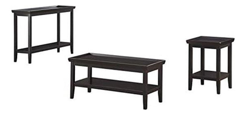 Mesa Concepts Ledgewood En Negro, Diseño Moderno