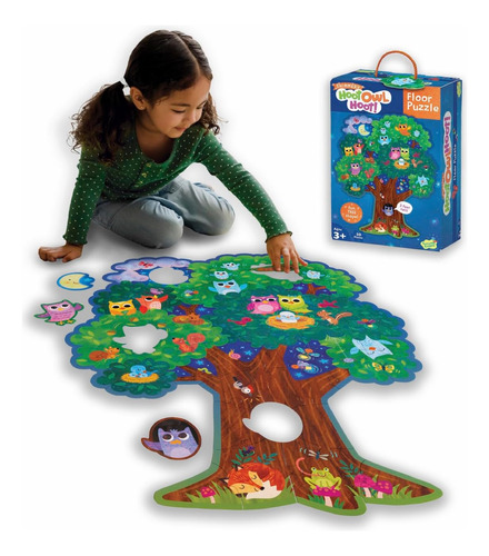 Peaceable Kingdom Hoot Owl Hoot Floor Puzzle - Rompecabezas 