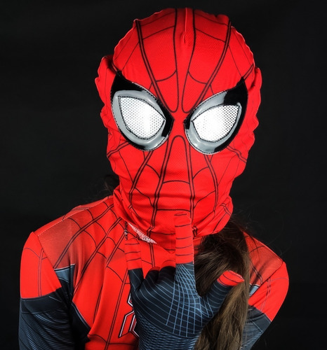 Imagen 2 de 8 de Mascara Infantil Spiderman Lejos De Casa