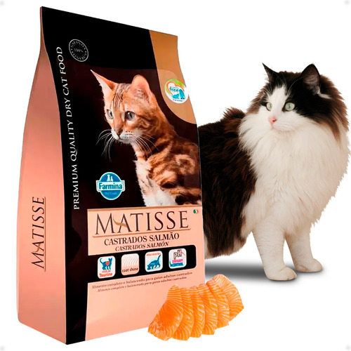 Matisse Gato Adulto Castrado Salmon 7.5 Kg + Catsan - Otec