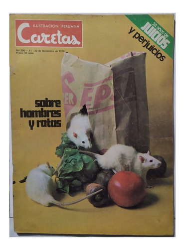 Revista Caretas - Cachito, Barbadillo, Bailleti, Pitin, 1974