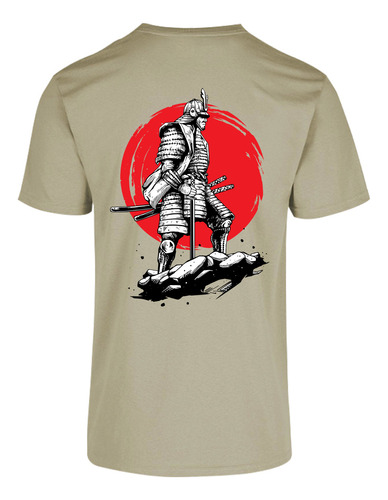 Playera Cuello Redondo Diseño Samurai Iii 100% Algodón