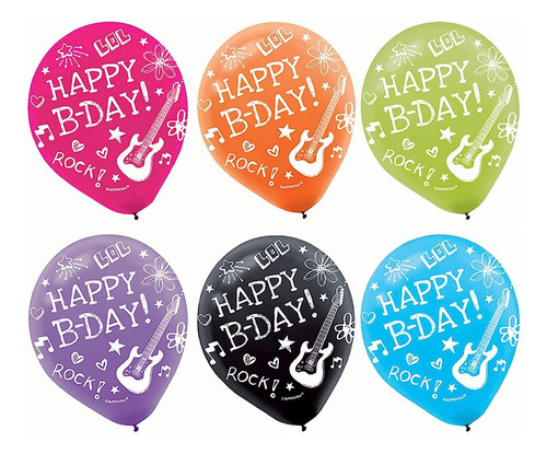 Globos Vibrant Reproducido Latex Cumpleaños Neon Decoracion