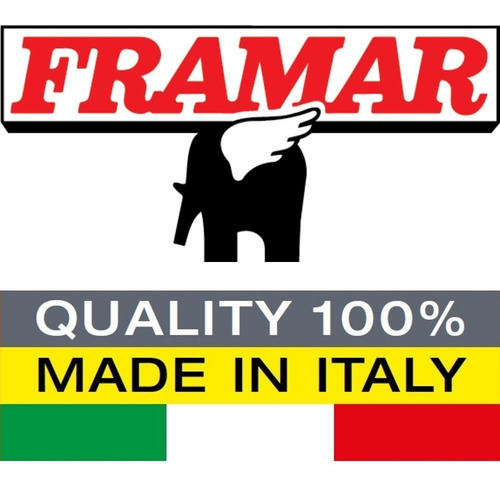 Escalera Taburete Plegable Acero Banqueta 2 Escalones Marca Framar Hecha En Italia - Hay Stock