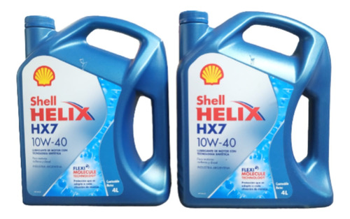 Aceite Shell Helix Hx7 10w40 Semisintetico X 8 Litros