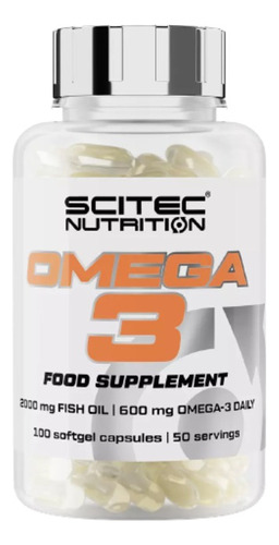 Omega 3 100 Capsulas Omega3 Scitec Nutrition Dietafitness