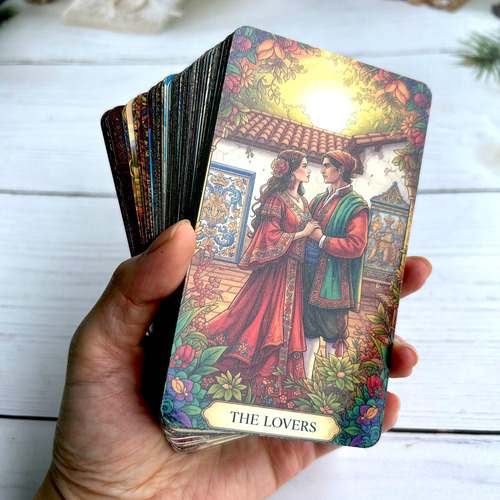 78 Cartas De Tarot De 70 X 120 Mm, Guía En Pdf En Inglés, Es