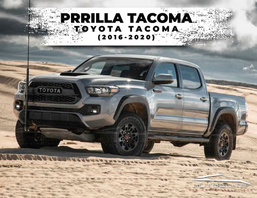 Imagen 5 de 9 de Parrilla Toyota Tacoma 2018 2019 Negra Con Emblema Plateado