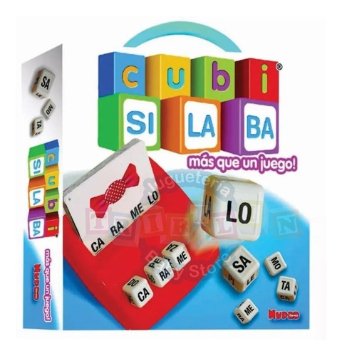 Combo Juego Didáctico Cubisilabas Y Cubiletras Para Aprender