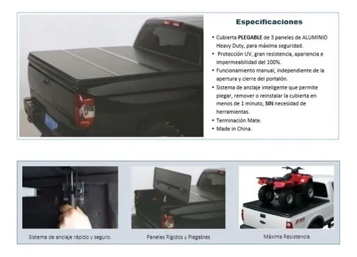 Tapa Rígida Plagable Vw Amarok 2009 - 2020 / Musicarro