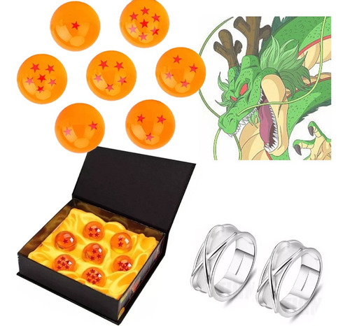 Juguetes De Esferas Dragon Ball + Anillo Goku. Con Caja