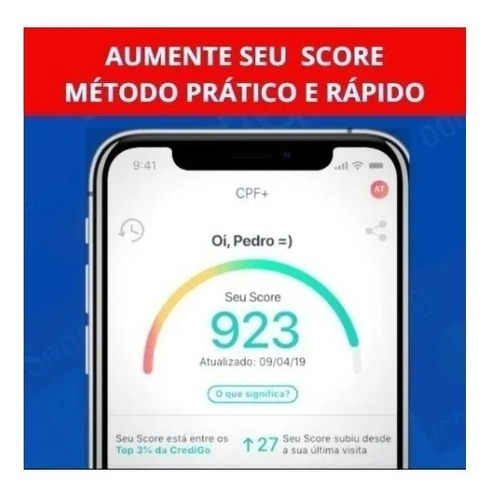 Aumente Seu Score Em 7 Dias! Promoção Frete Grátis!