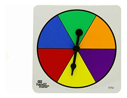 Hand2mind 4589 Rueda De Colores Y Números, Ruletas