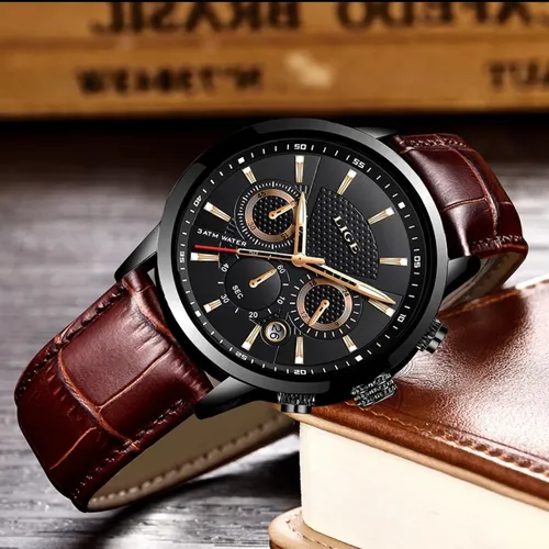 Reloj De Hombre Lige Elegante Cuero, Deportivo