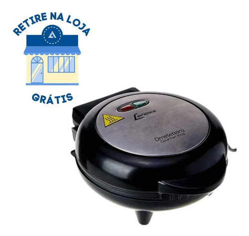 Omeleteira Elétrica Antiaderente Gourmet Inox 127v Lenoxx