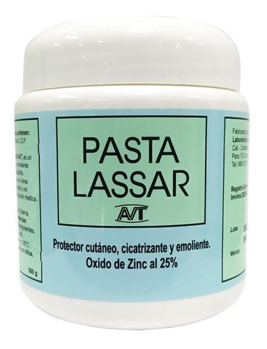  Pasta Lassar - GR Fragancia Neutro Tipo de envase Pote