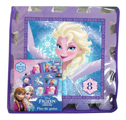 Piso De Goma 9 Pzas Frozen Disney Art Dfz07888 Loonytoys