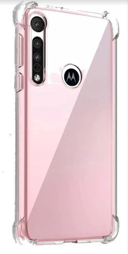 Funda Transparente Reforzada + Vidrio Templado Para Moto G8