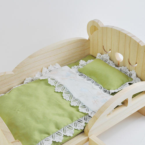 Mini Muebles Para Casa De Muñecas, Cama De Oso Durmiente
