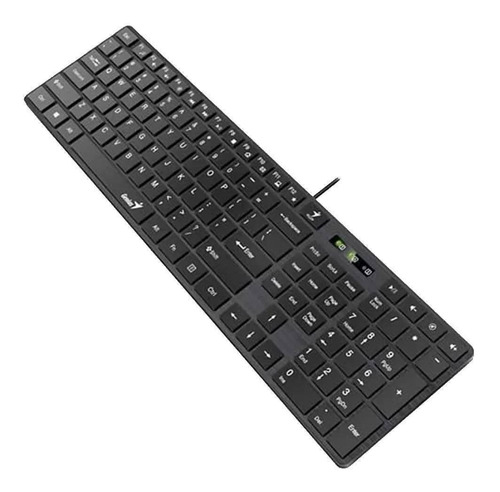 Teclado Genius SlimStar 126 QWERTY español color negro