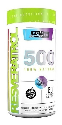 Resveratrol 500 X 60 Caps Star Nutrition 