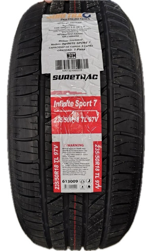 235/50r18 Suretrac Infinite Sport 7 97v V