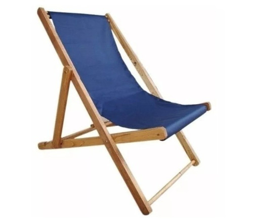 Imagen 2 de 10 de Reposera De Madera Eucaplitus Lona Plegable Ideal Para Jardin Patio Pileta Playa Lona Extraible Y Lavable