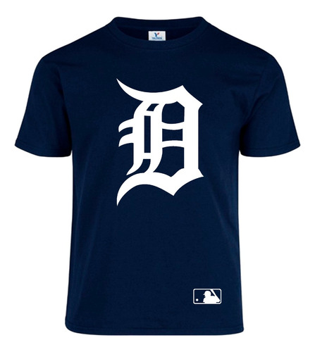 Playera Detroit Tigers Baseball Mlb Azul Marino 