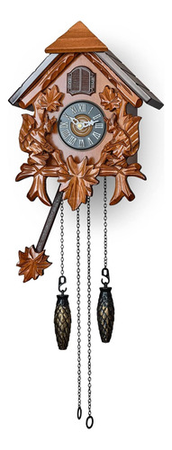 Timegear Reloj De Pared De Cuco Con Modo De Estilo Tradicion