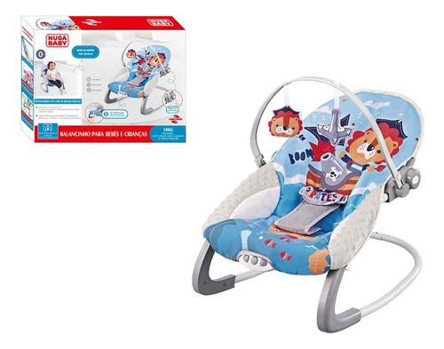 Cadeirinha De Descanso Para Bebê Com Vibração E Brinquedos Nuga Baby