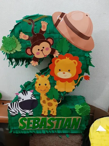 comprar Piñata De Numero Animales De La Selva