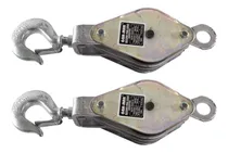 Comprar Pack 2x Moton 3 Poleas 100mm 1800kgs Aparejo Roldana Pasteca