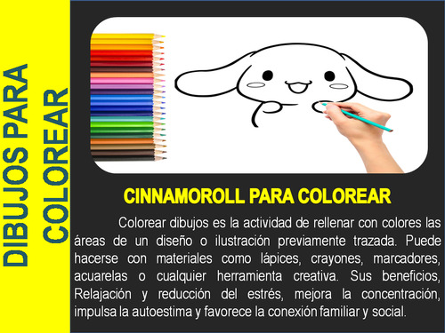 Cinnamoroll Libro Imprimir Colorear Pintar