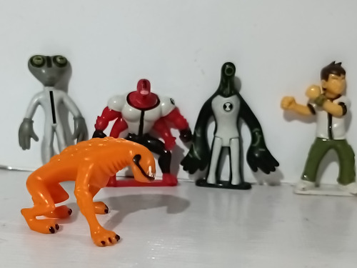 Figuras Promocionales Gansipremios Ben 10 Son De Plástico (Usado)