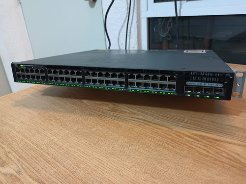 Swicht Cisco Catalyst Ws-c3650 48ptos Poe+ 4ptos Fibra 4x1g (Usado)
