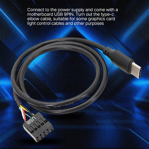 X Cable Usb De 9 Pines A Tipo C Cable Usb Blindado Cable